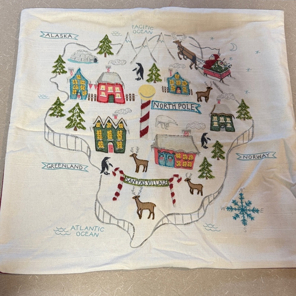 Festive Holiday Pottery Barn Pillow Cover